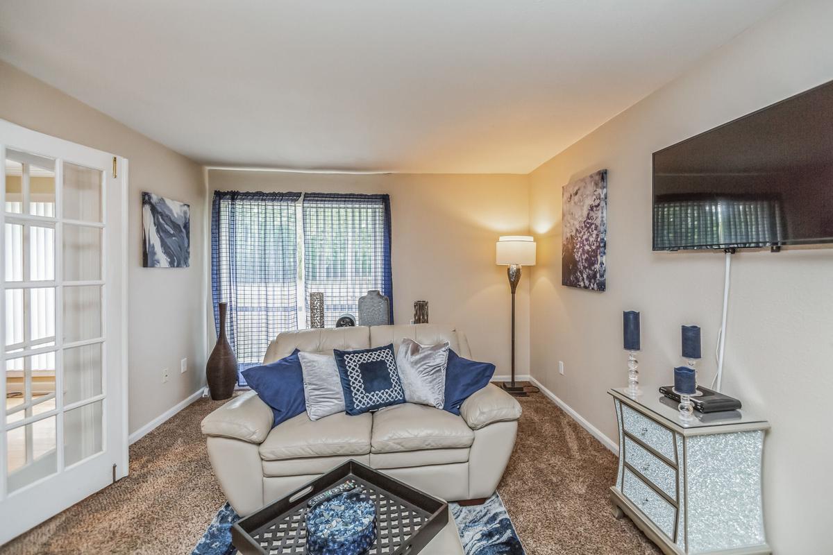 Living room at Summer Trace Apartments