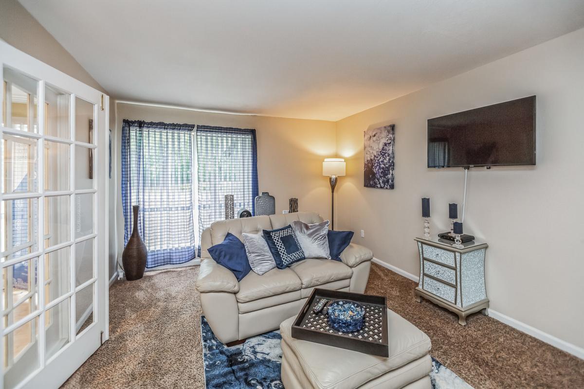 Living room at Summer Trace Apartments